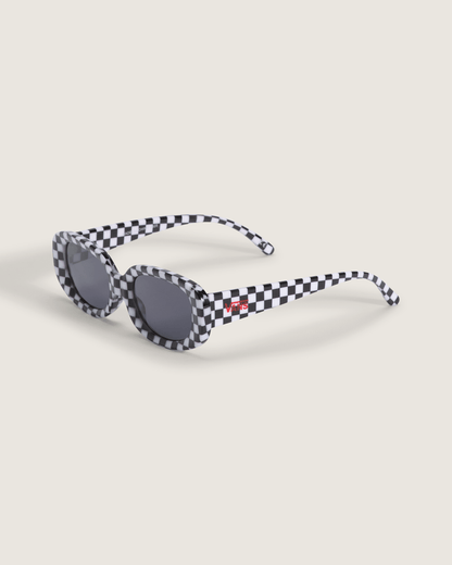 Checkerboard Wheeling Sunglasses in Black / White | Vans sale