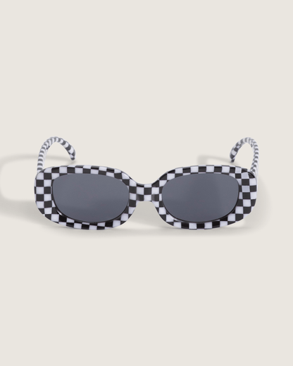 Checkerboard Wheeling Sunglasses in Black / White | Vans sale
