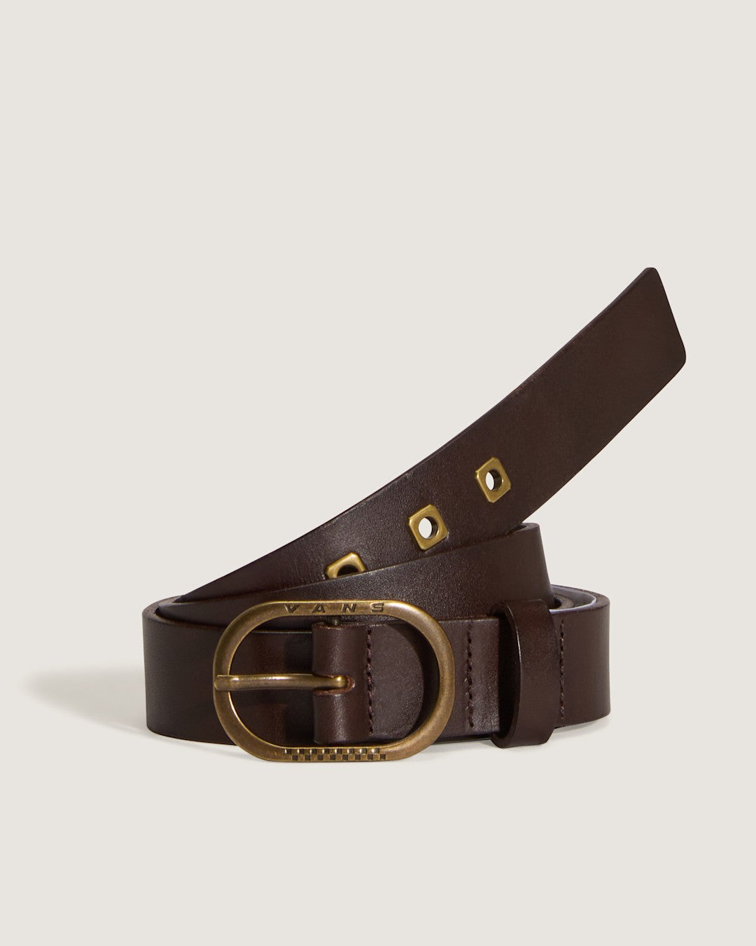 Determined Leather Belt in Coal Brown | Vans discount