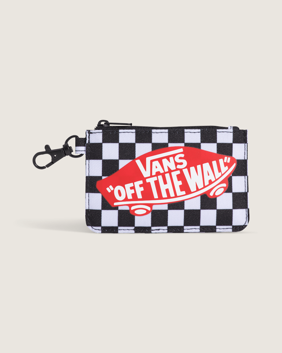 Off The Wall Zip Wallet in Black / White | Vans online