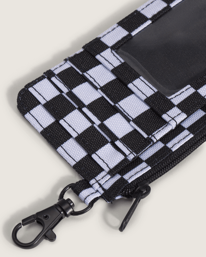 Off The Wall Zip Wallet in Black / White | Vans online