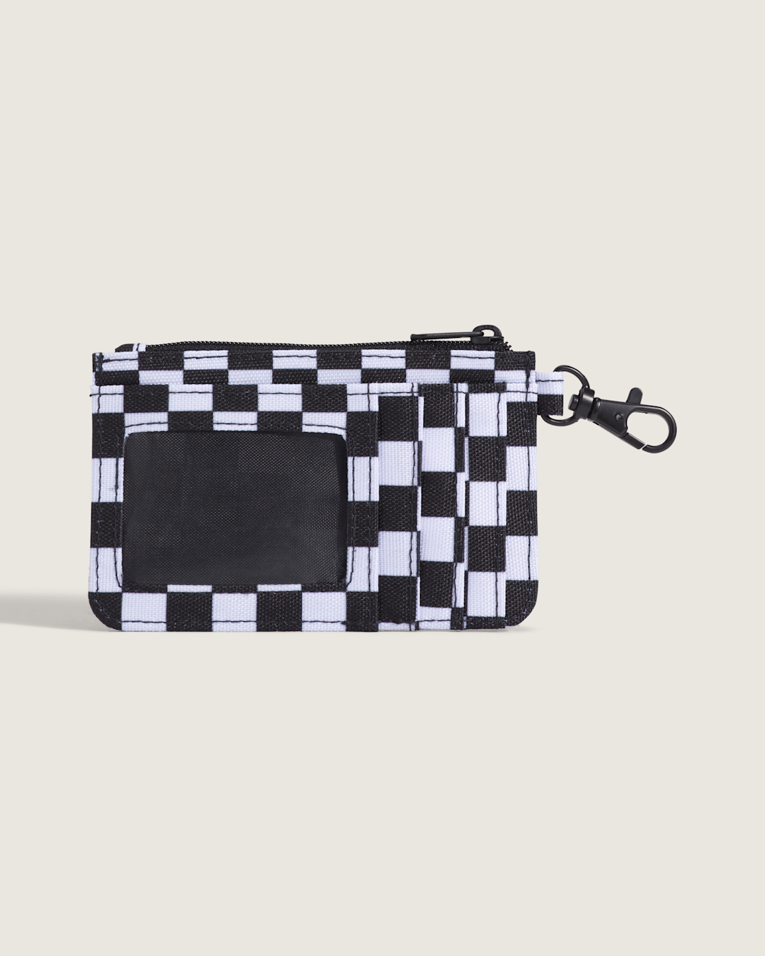 Off The Wall Zip Wallet in Black / White | Vans online
