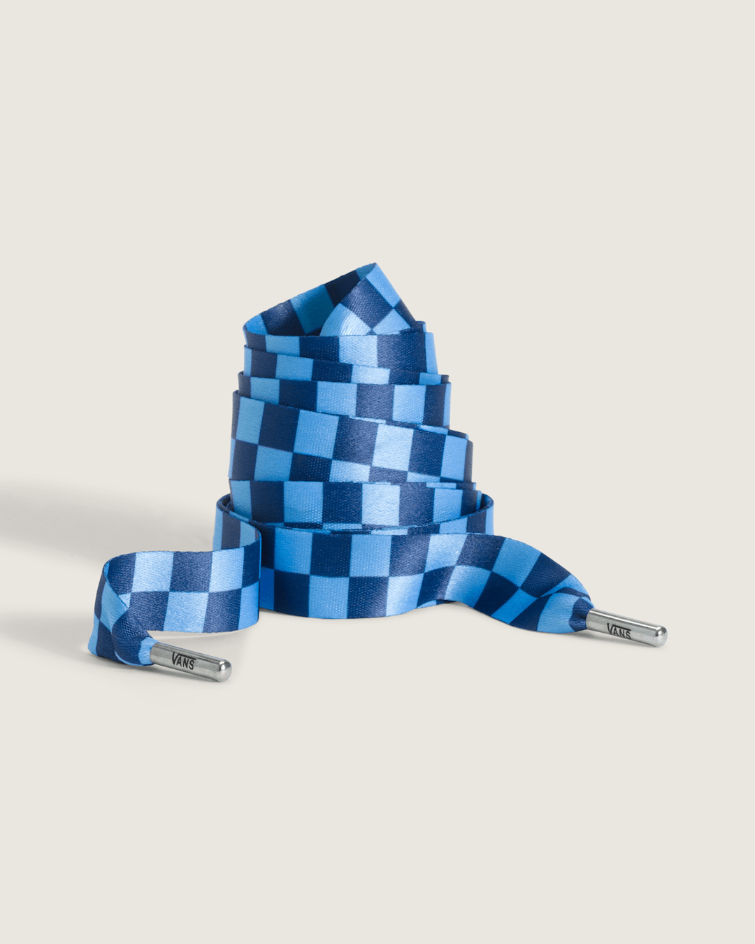 Waffle Shop Checker Shoelace in Blue | Vans outlet