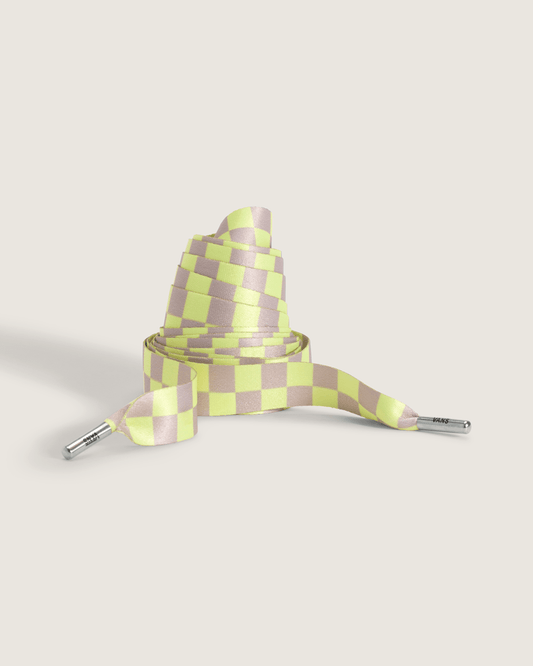 Waffle Shop Checker Shoelace in Yellow / Beige | Vans near me