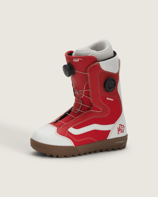 Women's Encore Pro X Mia Brookes Snowboard Boot in Racing Red / Marshmallow White | Vans discount