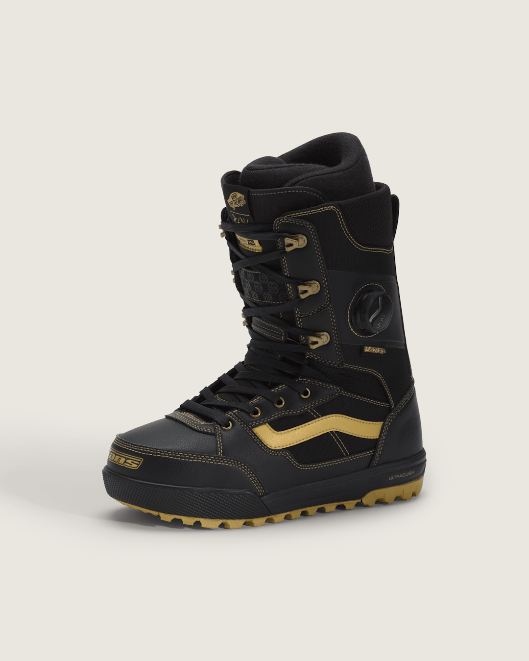 Invado Pro X Rene Rinnekangas Snowboard Boot in Black / Gold Yellow | Vans discount