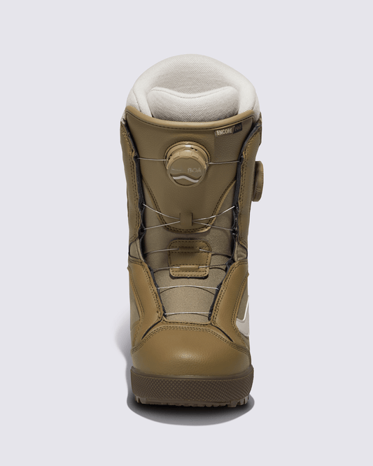 Womens Encore Pro Snowboard Boot in Olive Green / Gum | Vans sale
