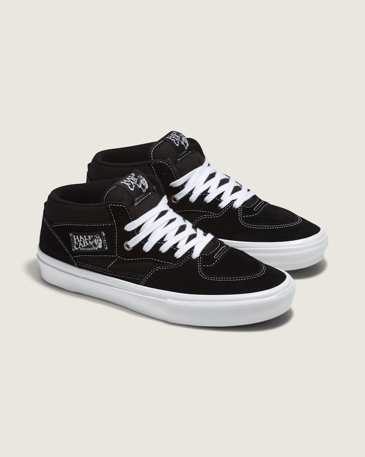 Skate Half Cab Black/White Skate Shoe | Vans discount