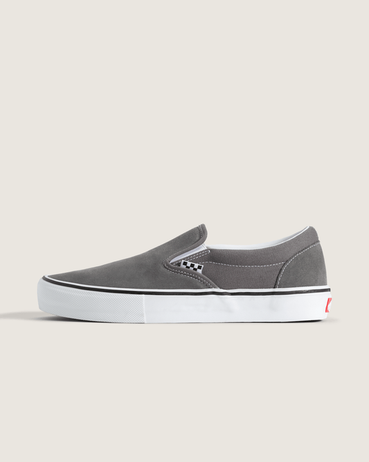Skate Slip-On in Silver Grey | Vans discount