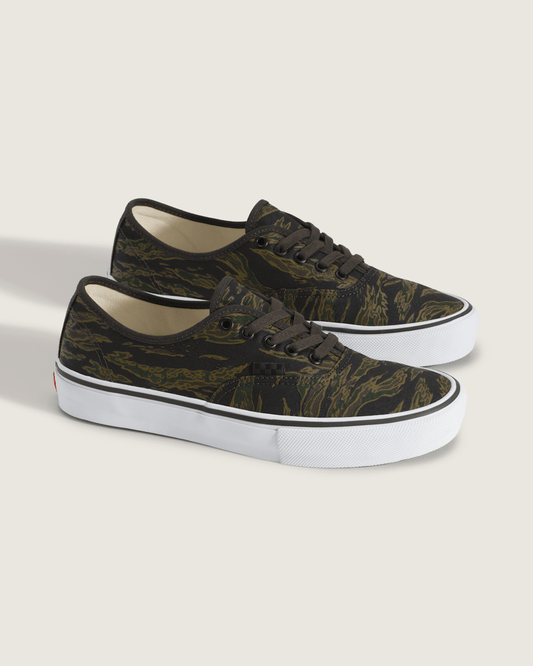 Skate Authentic Shoe in Camo Green / Black | Vans near me