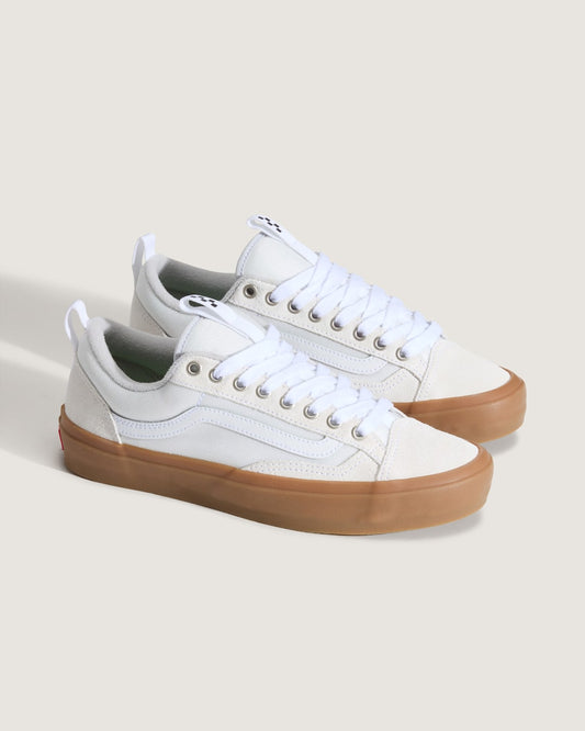 Skate Old Skool 36+ Gum Shoe in White | Vans sale