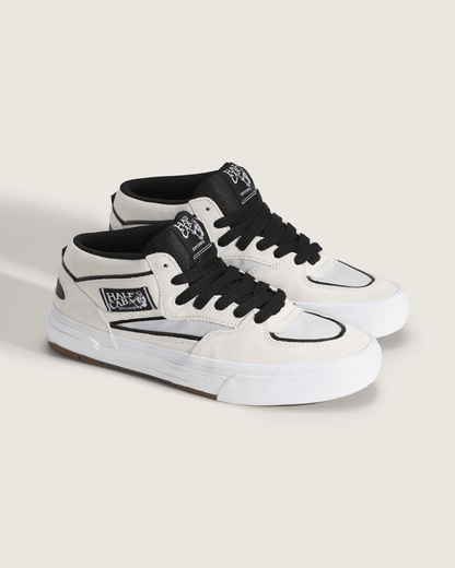 Skate Half Cab Wafflecup Shoe in White / Black | Vans sale