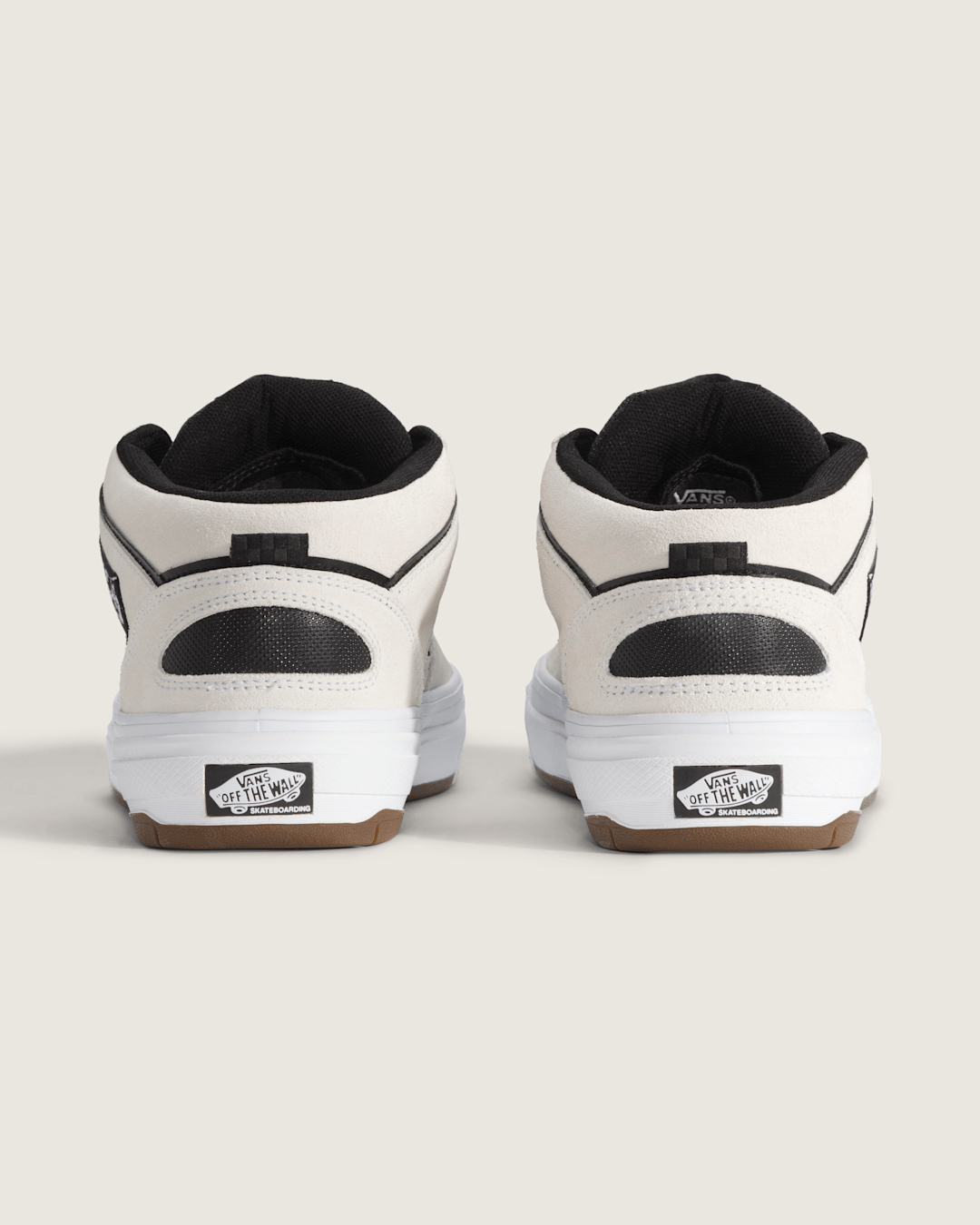 Skate Half Cab Wafflecup Shoe in White / Black | Vans sale