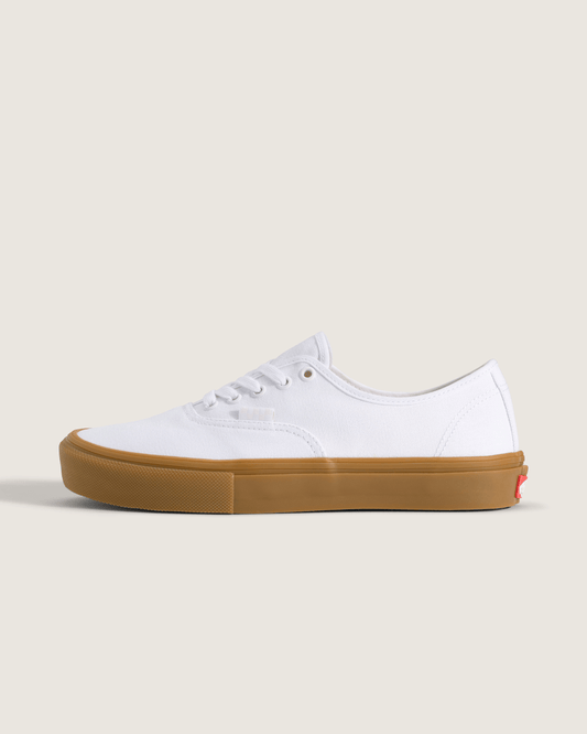 Skate Authentic Gum Shoe in White | Vans near me