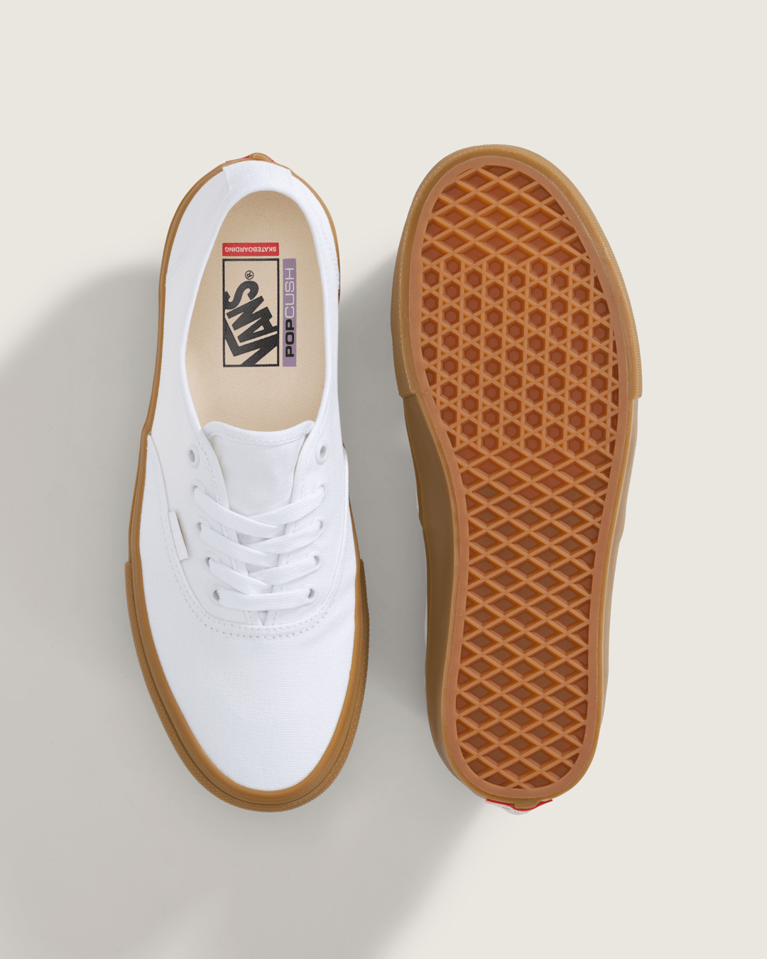 Skate Authentic Gum Shoe in White | Vans near me