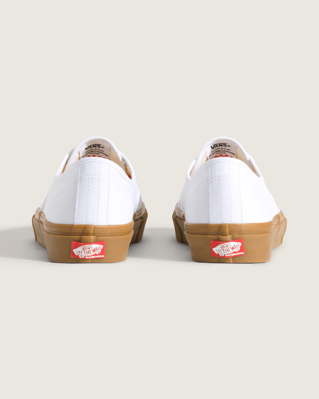 Skate Authentic Gum Shoe in White | Vans near me