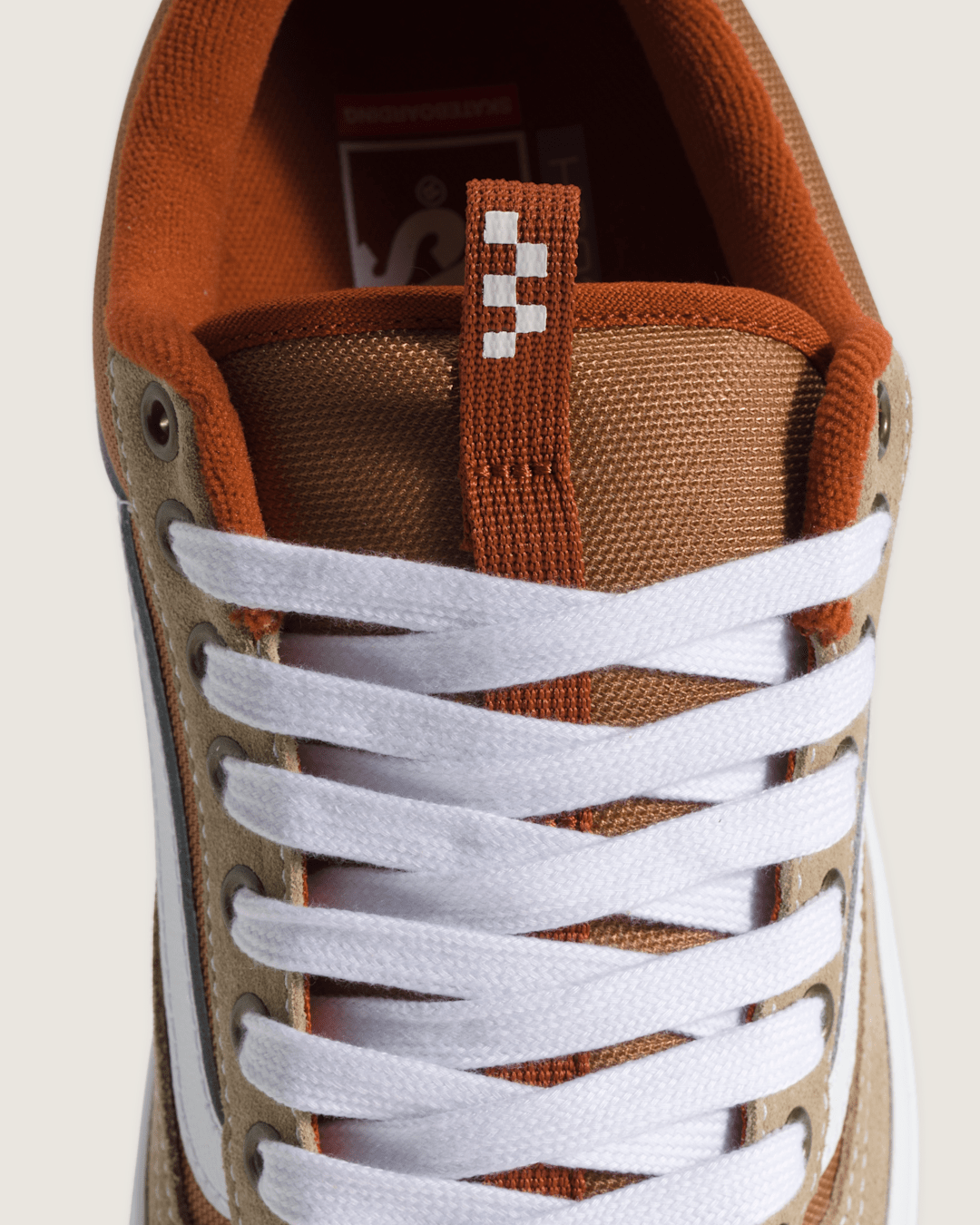 Skate Old Skool 36+ Shoe in Khaki Brown / Burnt Orange | Vans near me