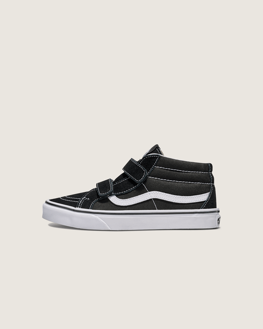 Big Kids Sk8-Mid V Shoe in Black / True White | Vans discount