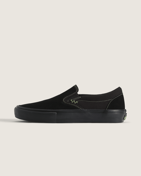 Skate Slip-On Shoe in Black / Olive Green | Vans discount