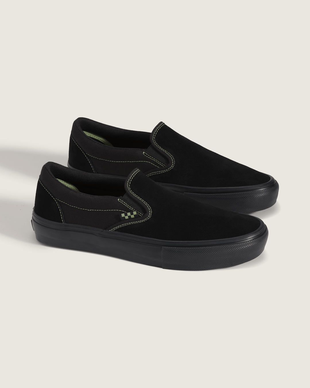 Skate Slip-On Shoe in Black / Olive Green | Vans discount