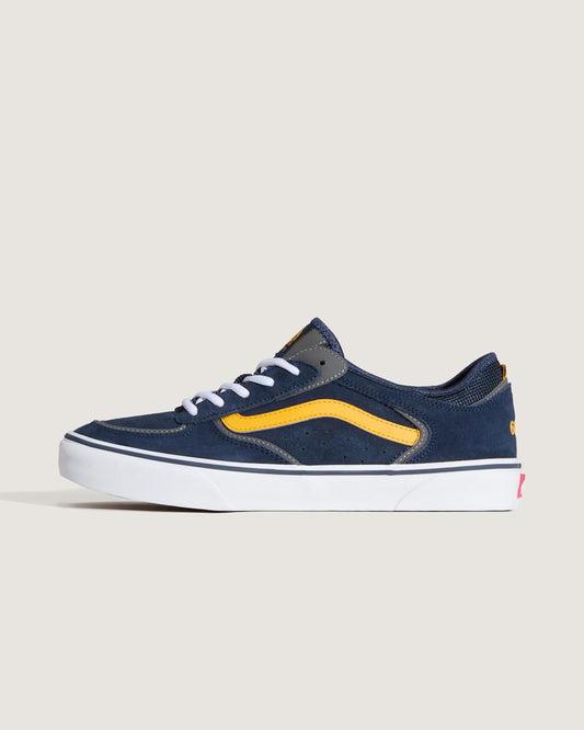 Skate Rowley Shoe in Navy Blue / Yellow | Vans outlet