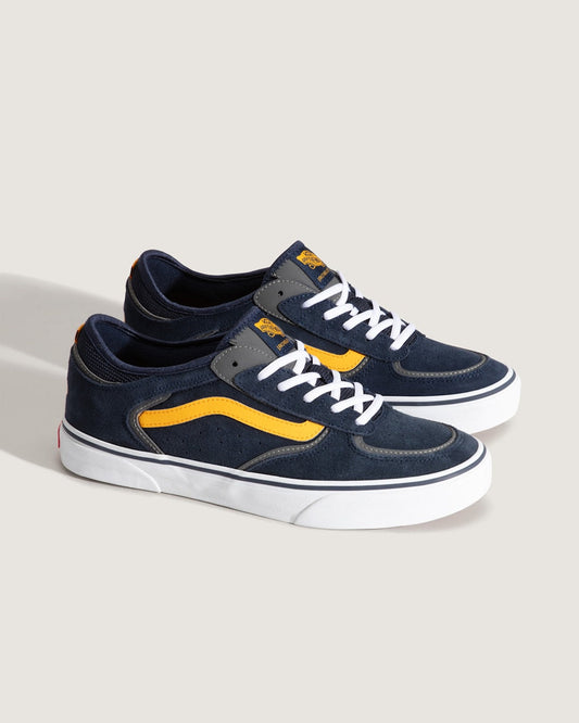 Skate Rowley Shoe in Navy Blue / Yellow | Vans outlet