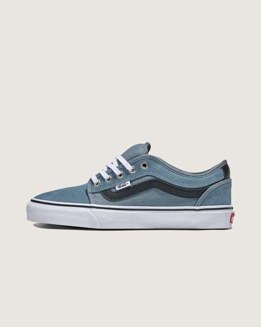 Skate Chukka Low Sidestripe Shoe in Slate Blue / Navy | Vans outlet
