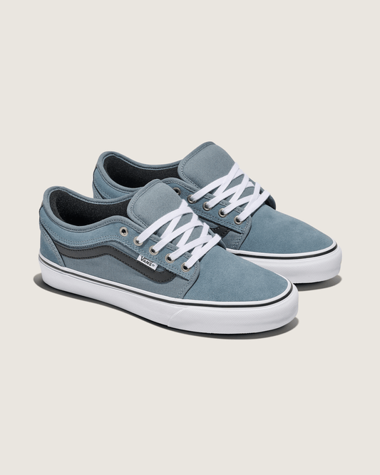 Skate Chukka Low Sidestripe Shoe in Slate Blue / Navy | Vans outlet