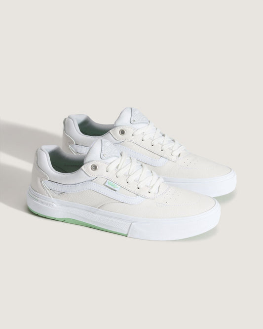 Skate Kyle Walker Wafflecup Shoe in White / Mint Green | Vans online