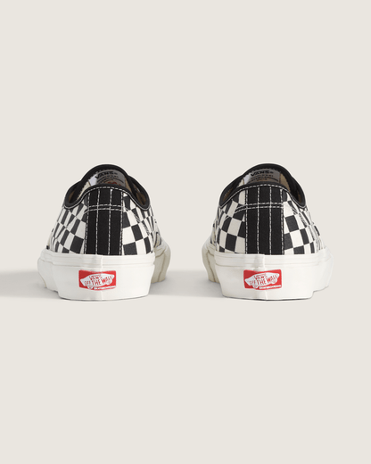 Skate Authentic Checkerboard Shoe in Black / Marshmallow White | Vans online