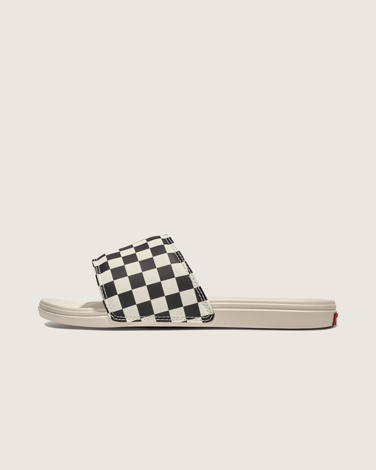 La Costa Checkerboard Slide in Checkerboard Black / White | Vans on sale