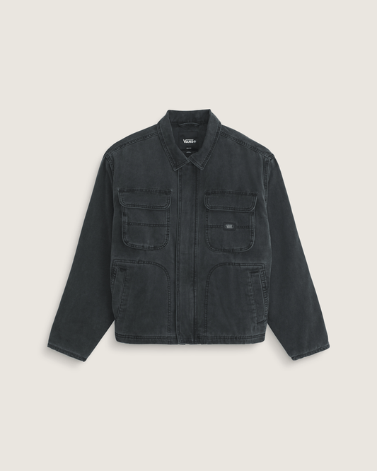 Umber Pigment Canvas Jacket in Black | Vans online