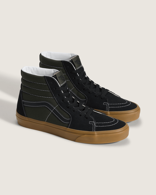 Sk8-Hi Shoe in Gum Obsidian Fern Green | Vans on sale
