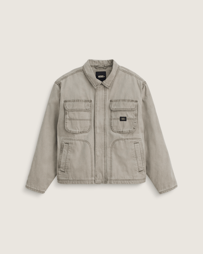 Umber Pigment Canvas Jacket in Aluminum Grey | Vans online