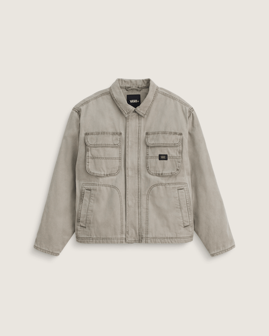 Umber Pigment Canvas Jacket in Aluminum Grey | Vans online