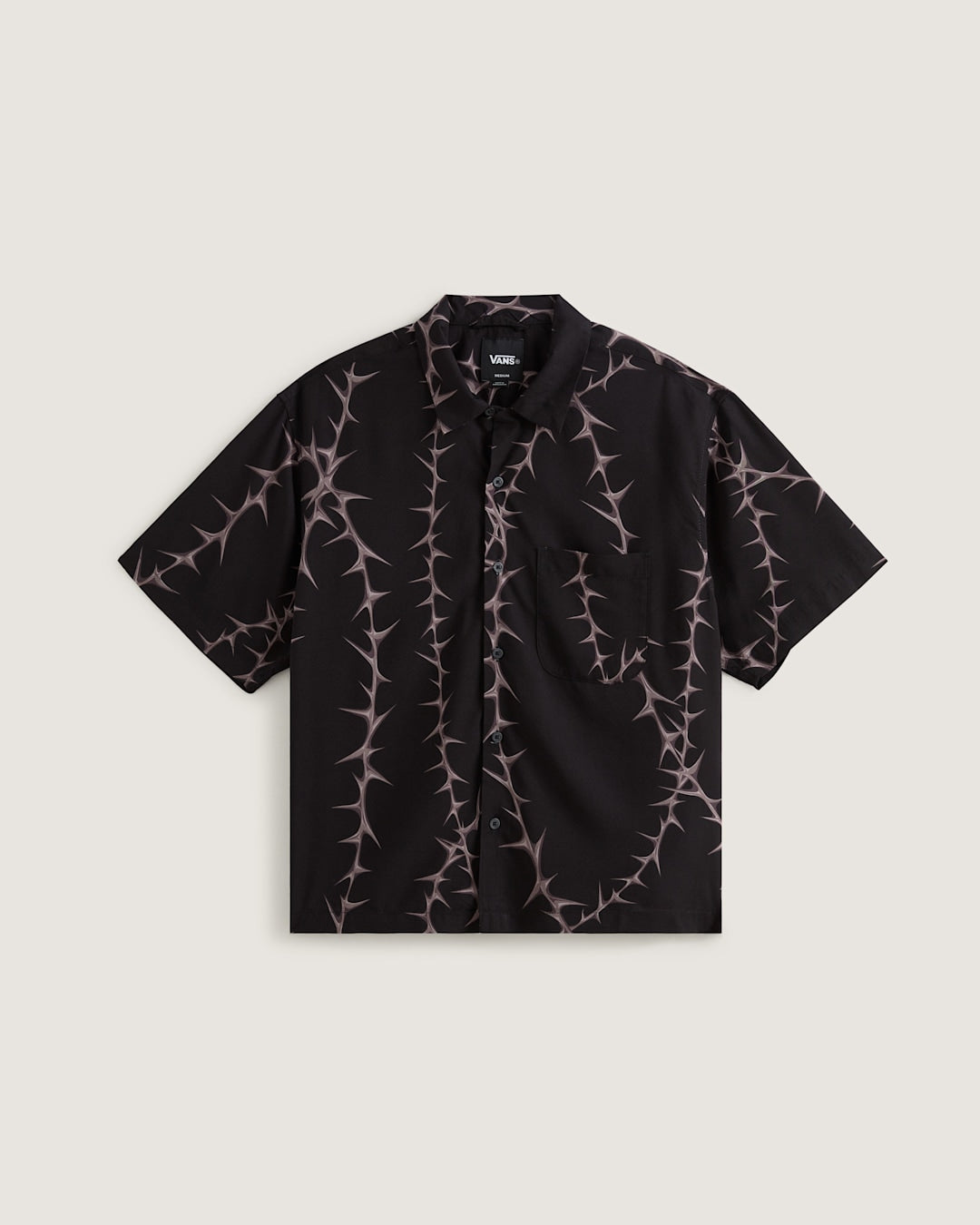 Van Doren Printed Camp Shirt in Black | Vans sale