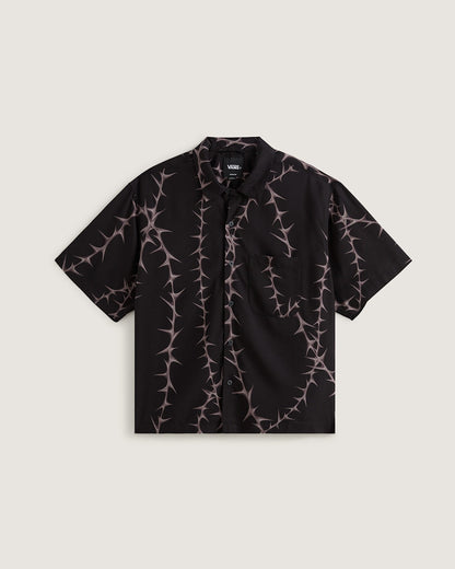 Van Doren Printed Camp Shirt in Black | Vans sale