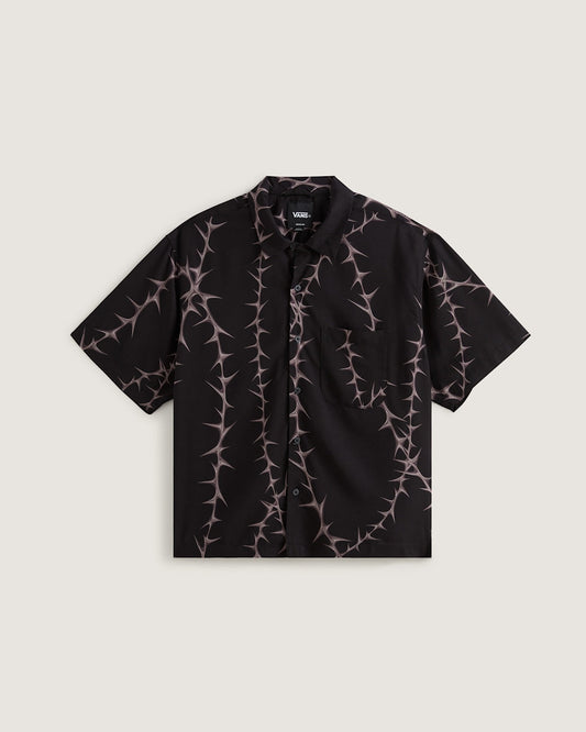 Van Doren Printed Camp Shirt in Black | Vans sale