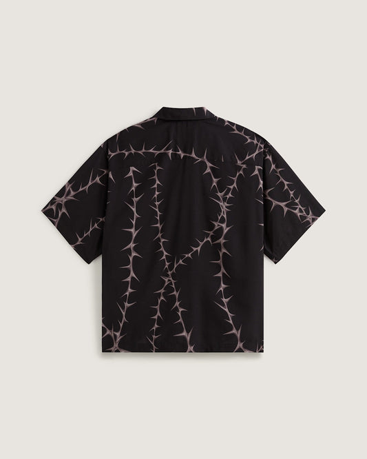 Van Doren Printed Camp Shirt in Black | Vans sale