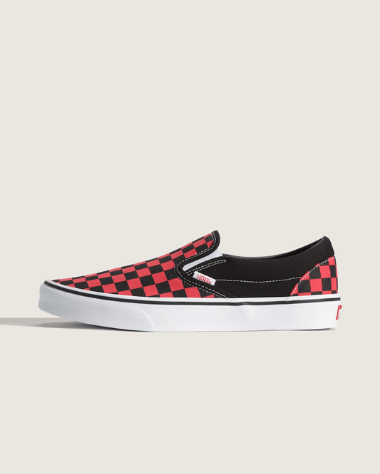Classic Slip-On Checkerboard Shoe in Checkerboard Crimson Haze Red | Vans sale