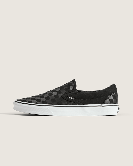 Classic Checkerboard Slip-On Black/Black Shoe | Vans on sale