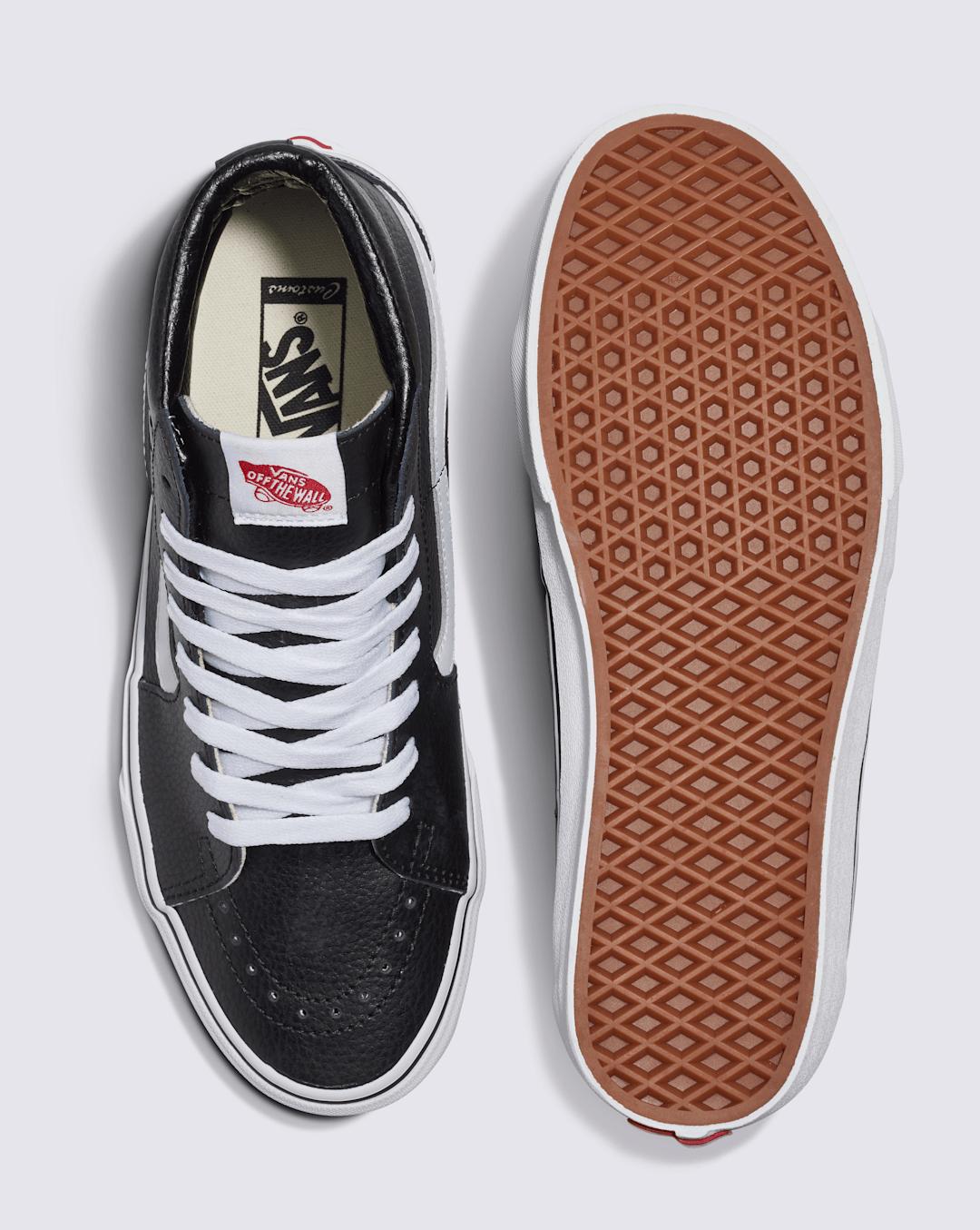 Customs Sk8-Hi Leather Shoe in Customs | Vans on sale