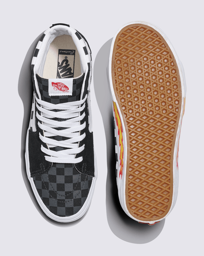 Customs Sk8-Hi Checkerboard Shoe in Customs | Vans on sale