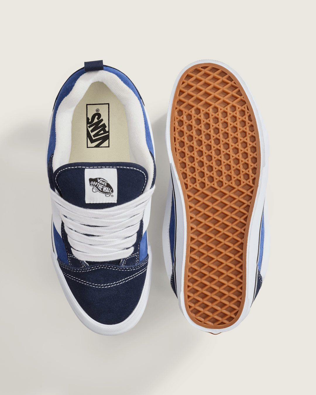 Knu Skool Shoe in Navy Blue / True White | Vans on sale