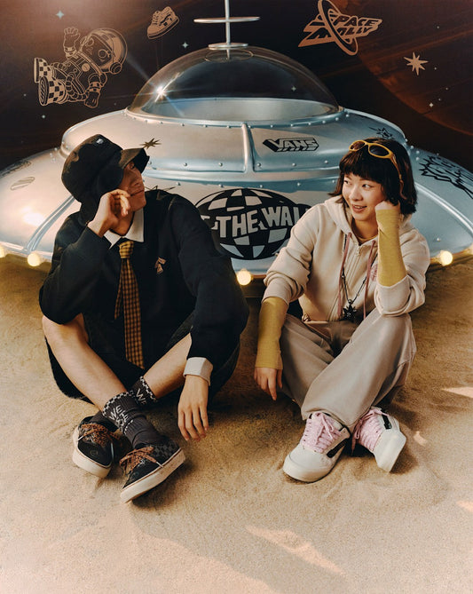 VANS x SPACE MOLLY Authentic Shoe in Space Molly Black / Dachshund Brown | Vans outlet