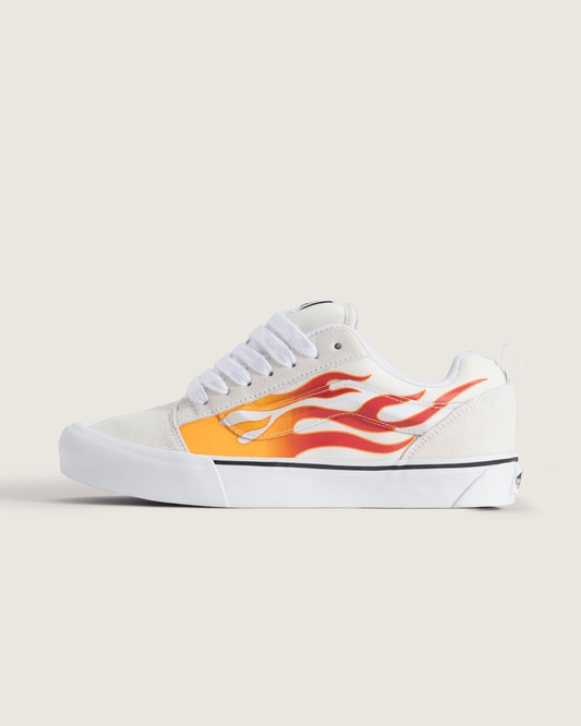 Knu Skool Shoe in Flame Red / Orange / Yellow | Vans outlet