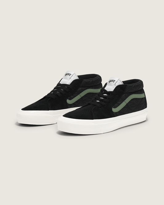 Premium Sk8-Mid Shoe in Black / Green | Vans sale