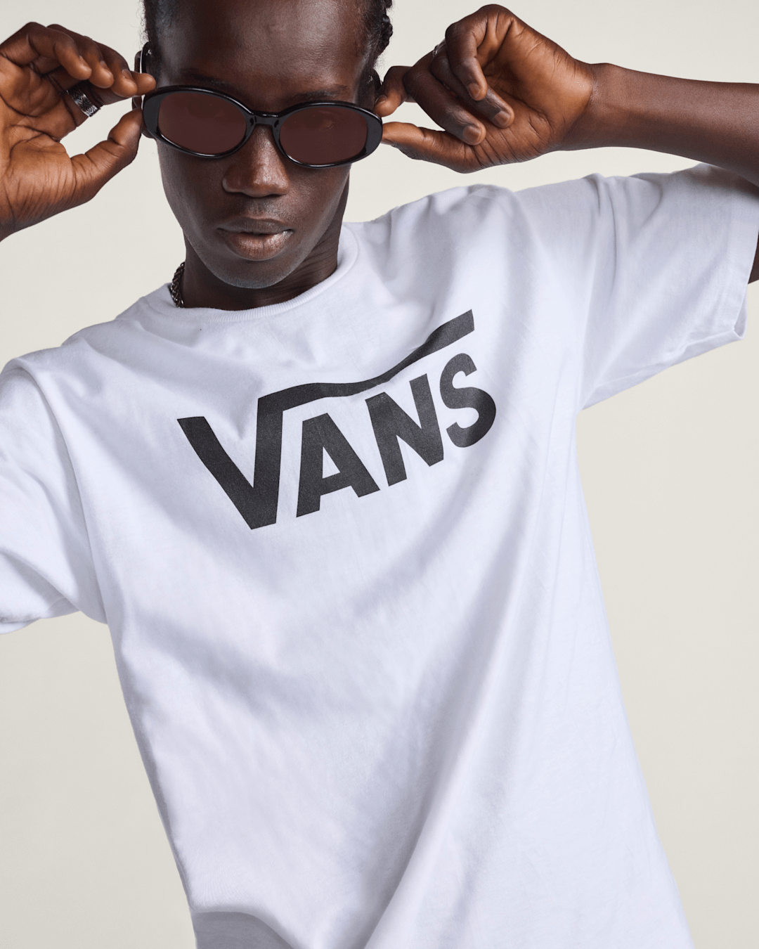 Vans Classic White/Black T-Shirt | Vans on sale