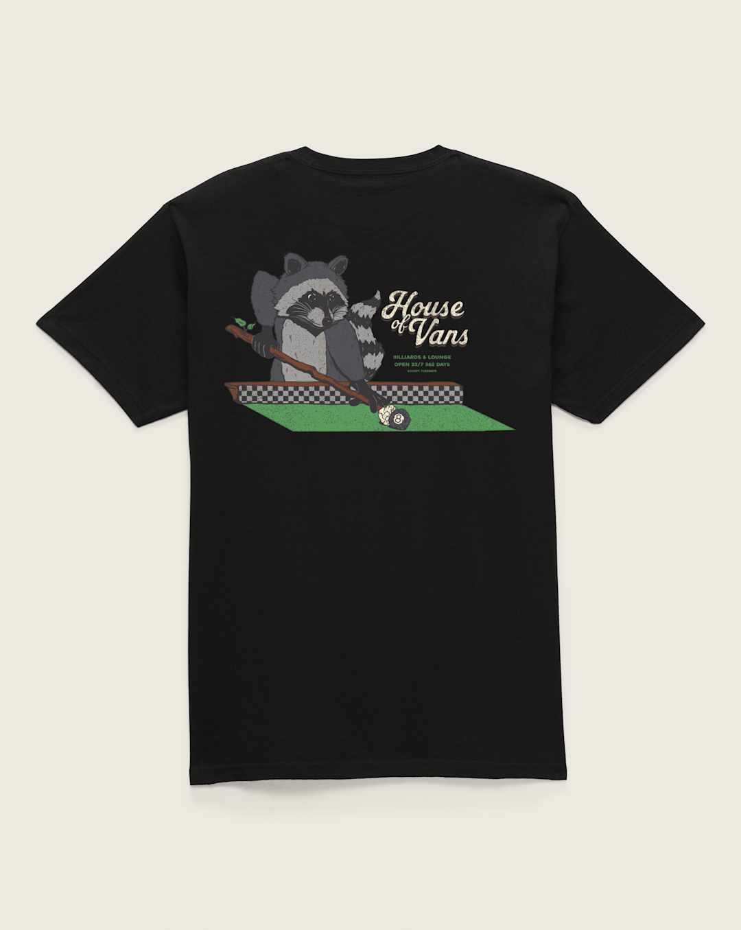 Billiards Lounge T-Shirt in Black | Vans online