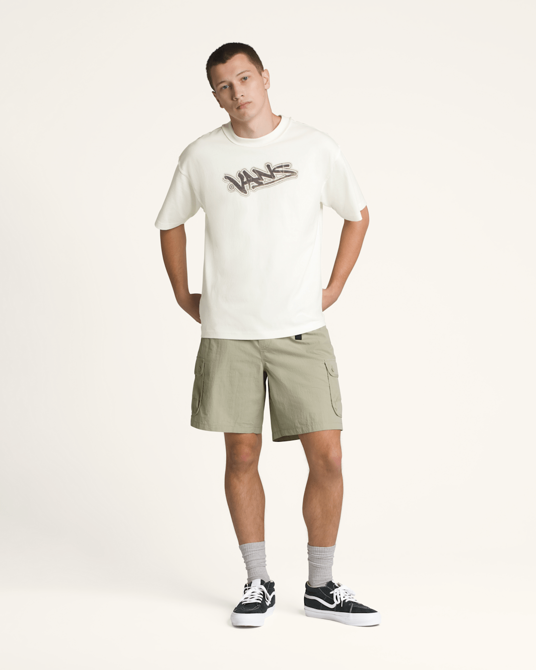 Premium Short Sleeve T-Shirt in Marshmallow White | Vans near me
